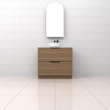 Celeste Duo - 900mm Tuscan Oak Freestanding Vanity