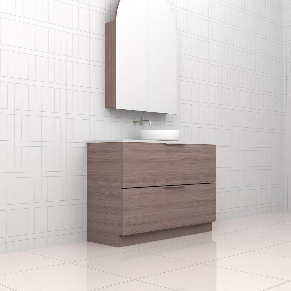 Celeste Duo - 1200mm Urban Oak Freestanding Vanity