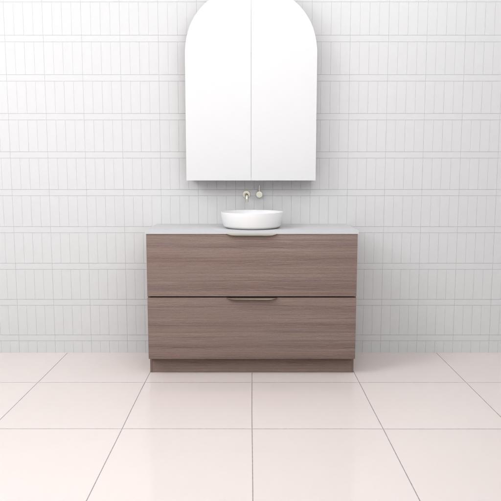 Celeste Duo - 1200mm Urban Oak Freestanding Vanity