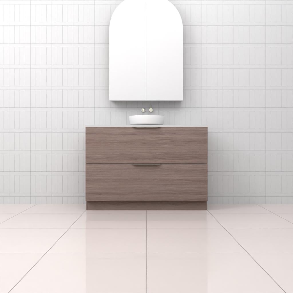 Celeste Duo - 1200mm Urban Oak Freestanding Vanity