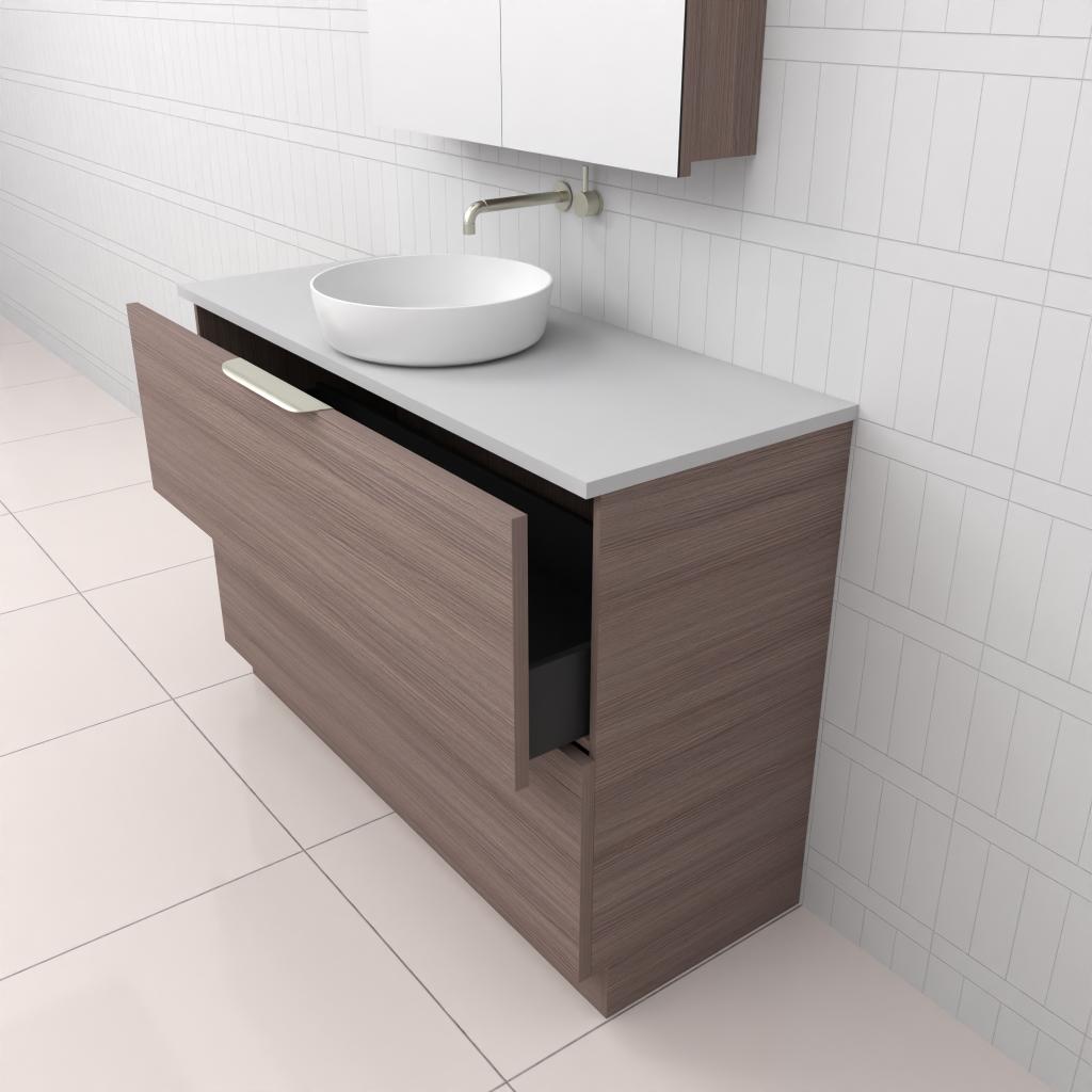 Celeste Duo - 1200mm Urban Oak Freestanding Vanity