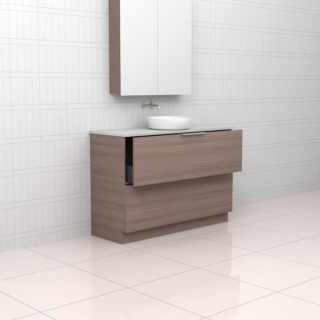 Celeste Duo - 1200mm Urban Oak Freestanding Vanity