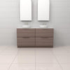 Celeste Duo - 1500mm Urban Oak Freestanding Vanity