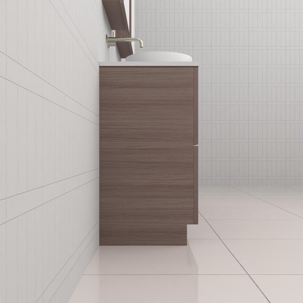 Celeste Duo - 1500mm Urban Oak Freestanding Vanity