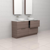 Celeste Duo - 1500mm Urban Oak Freestanding Vanity