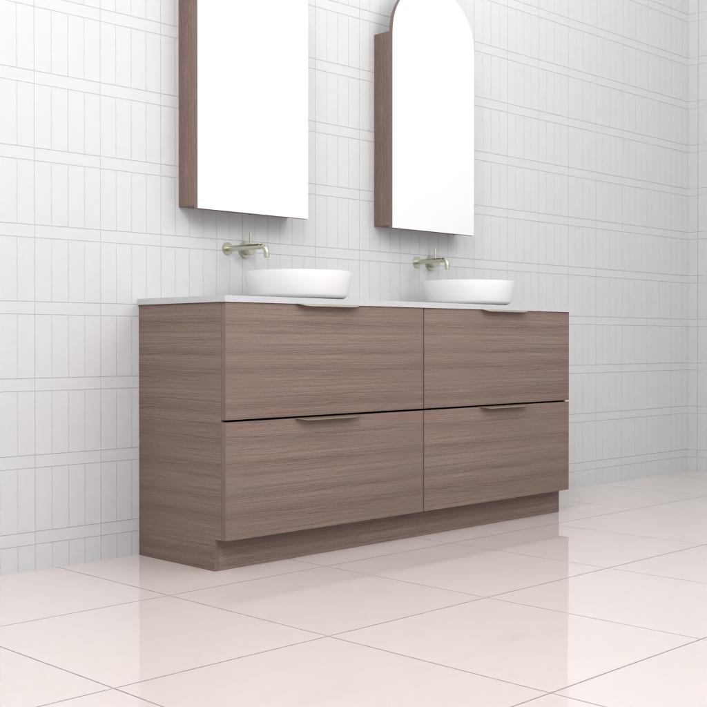 Celeste Duo - 1800mm Urban Oak Freestanding Vanity