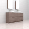 Celeste Duo - 1800mm Urban Oak Freestanding Vanity