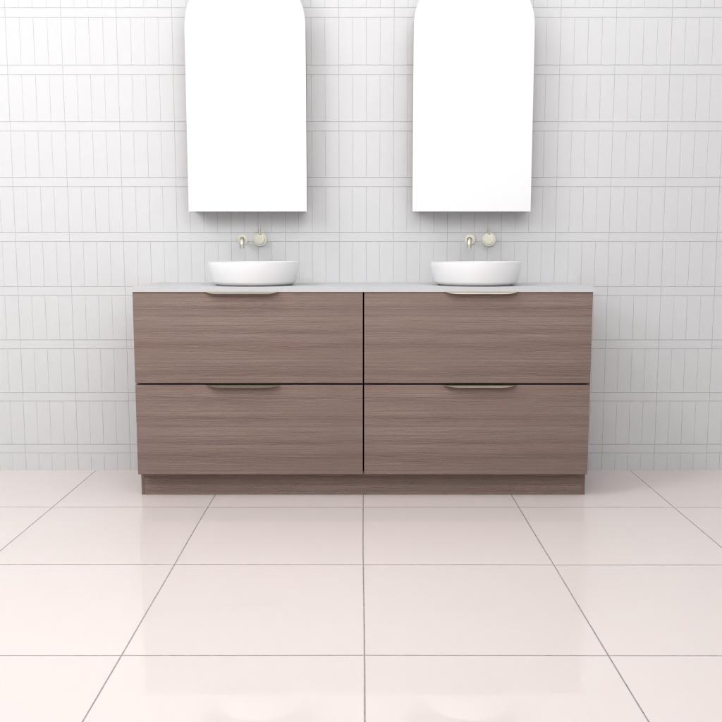 Celeste Duo - 1800mm Urban Oak Freestanding Vanity