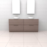 Celeste Duo - 1800mm Urban Oak Freestanding Vanity