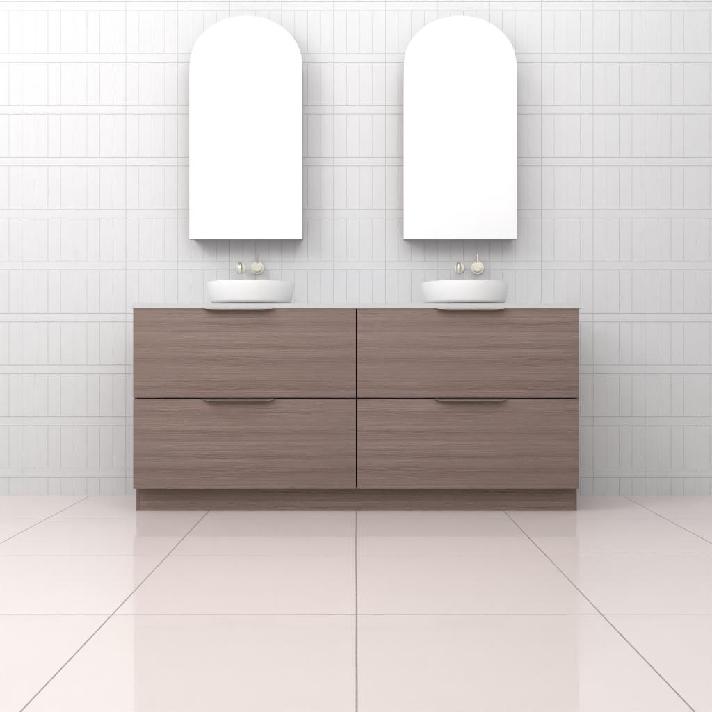 Celeste Duo - 1800mm Urban Oak Freestanding Vanity