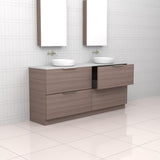 Celeste Duo - 1800mm Urban Oak Freestanding Vanity