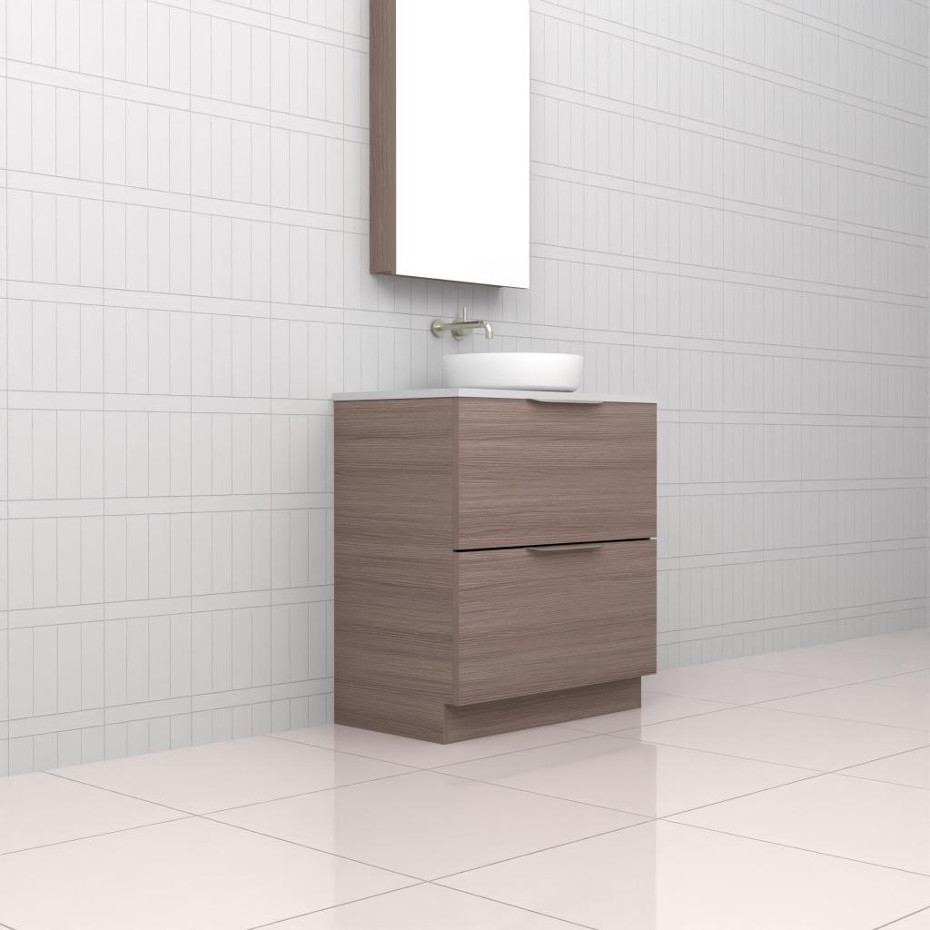 Celeste Duo - 750mm Urban Oak Freestanding Vanity