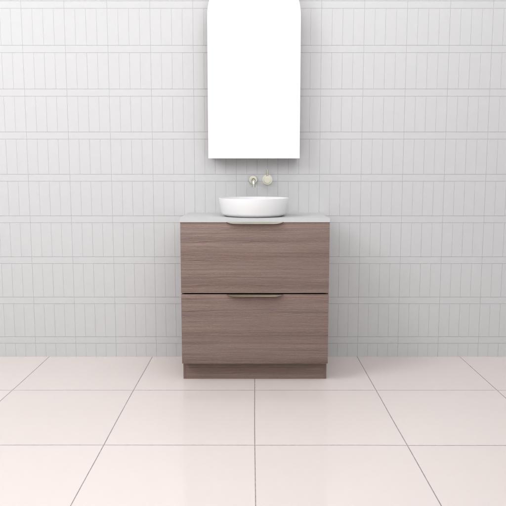 Celeste Duo - 750mm Urban Oak Freestanding Vanity