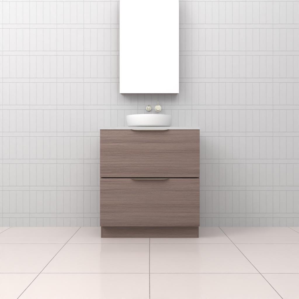 Celeste Duo - 750mm Urban Oak Freestanding Vanity