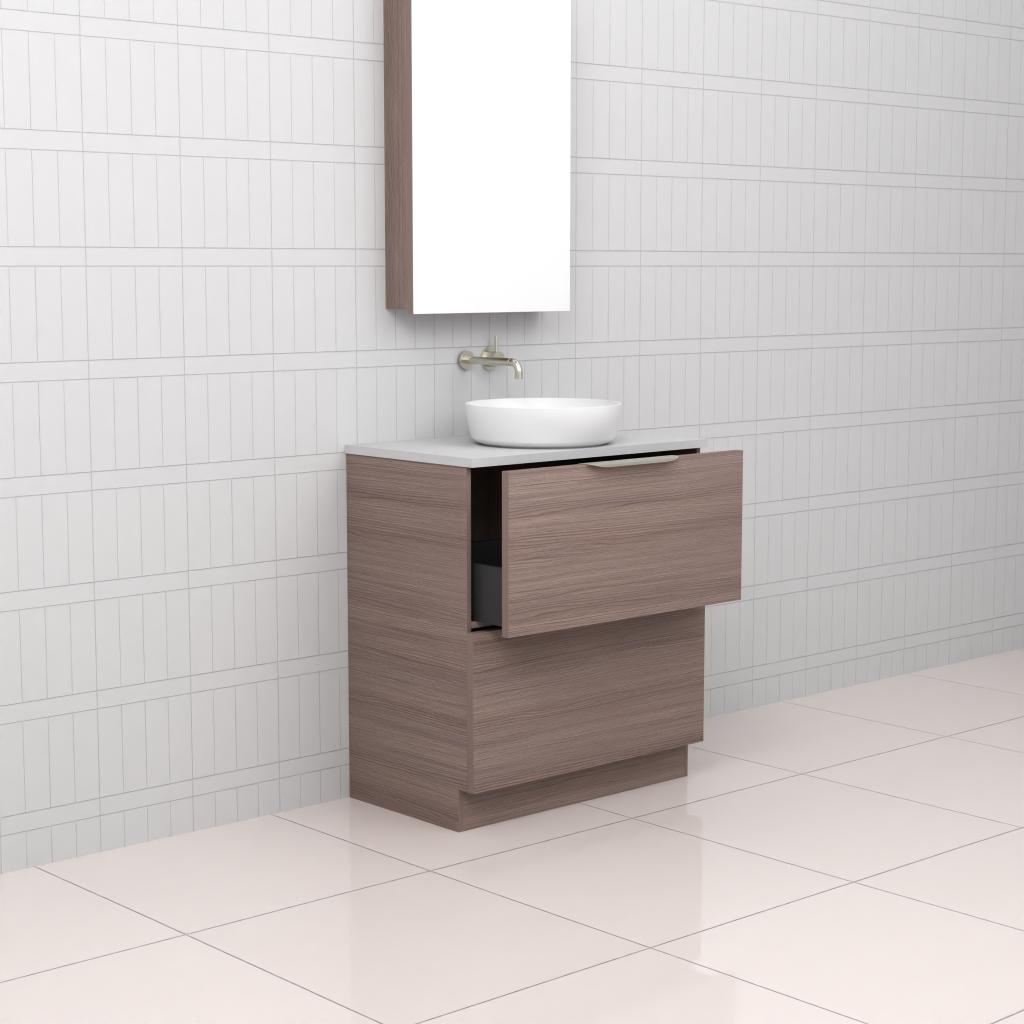 Celeste Duo - 750mm Urban Oak Freestanding Vanity