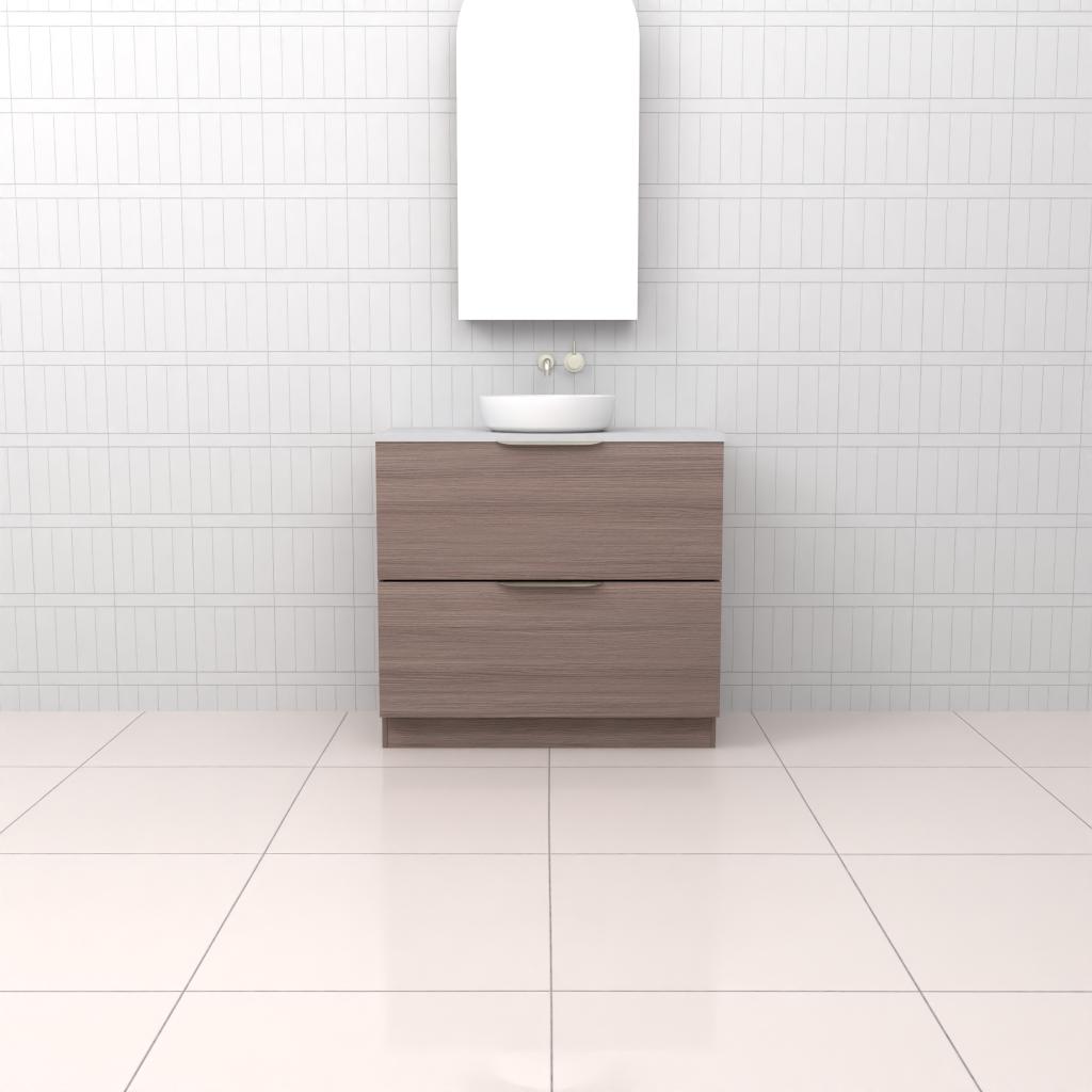 Celeste Duo - 900mm Urban Oak Freestanding Vanity