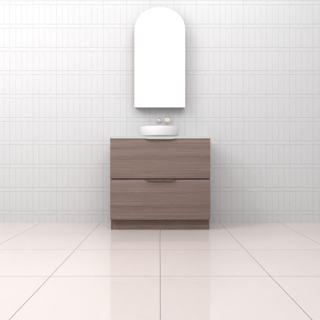 Celeste Duo - 900mm Urban Oak Freestanding Vanity