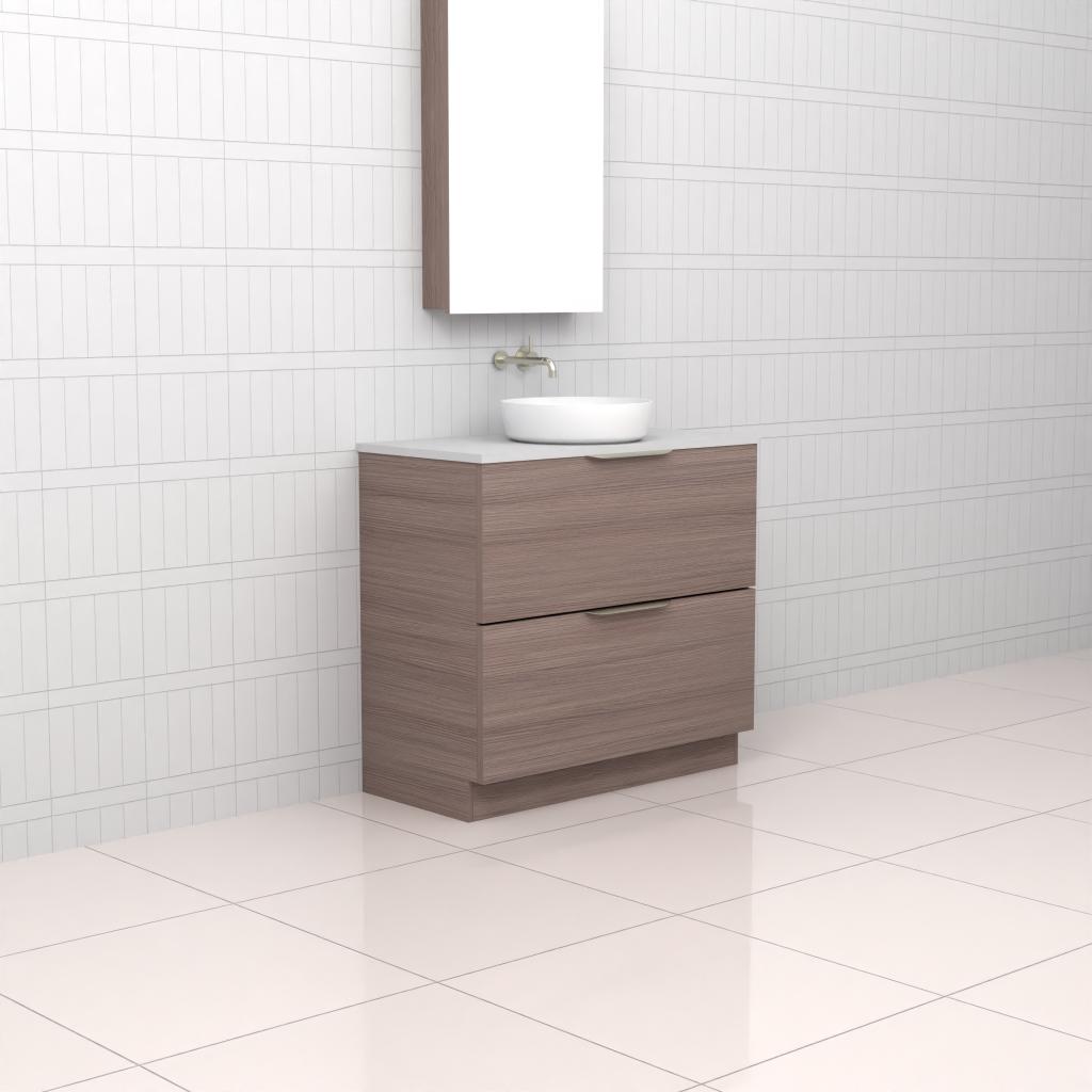 Celeste Duo - 900mm Urban Oak Freestanding Vanity