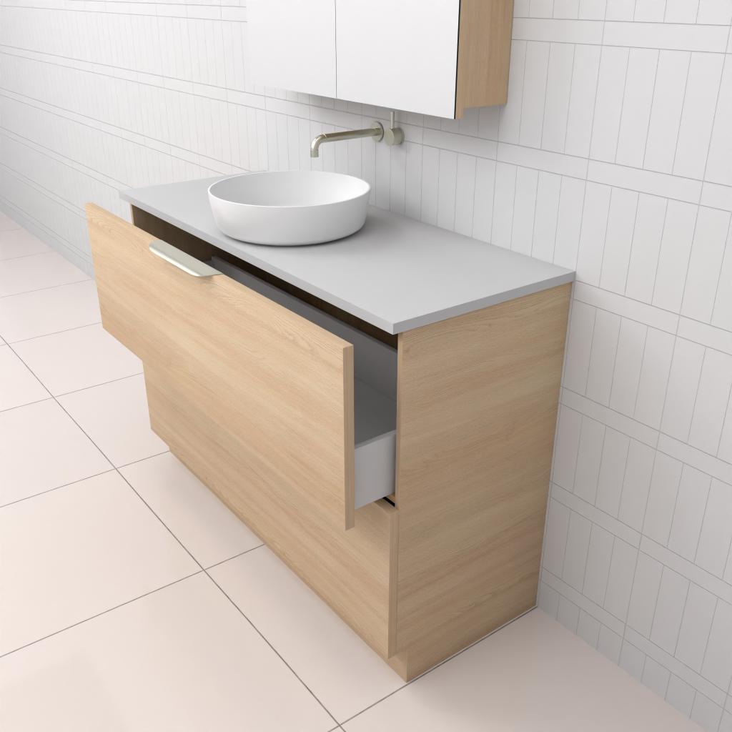 Celeste Duo - 1200mm Vero Oak Freestanding Vanity