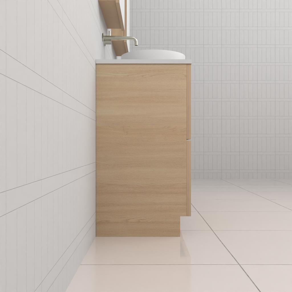 Celeste Duo - 1500mm Vero Oak Freestanding Vanity