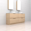 Celeste Duo - 1800mm Vero Oak Freestanding Vanity