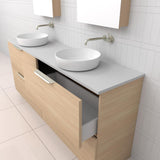 Celeste Duo - 1800mm Vero Oak Freestanding Vanity
