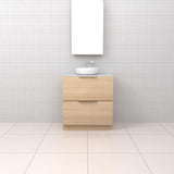 Celeste Duo - 750mm Vero Oak Freestanding Vanity