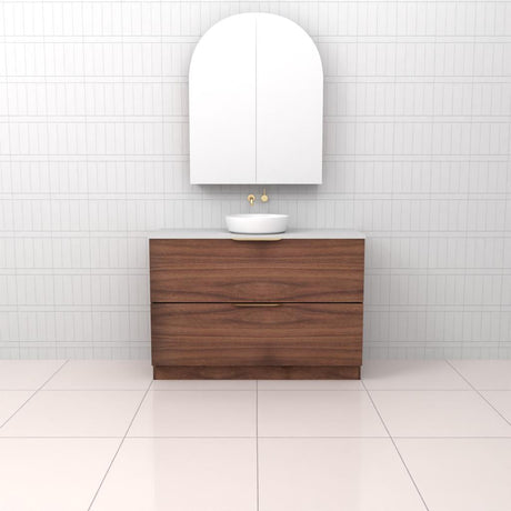 Celeste Duo - 1200mm Walnut Freestanding Vanity