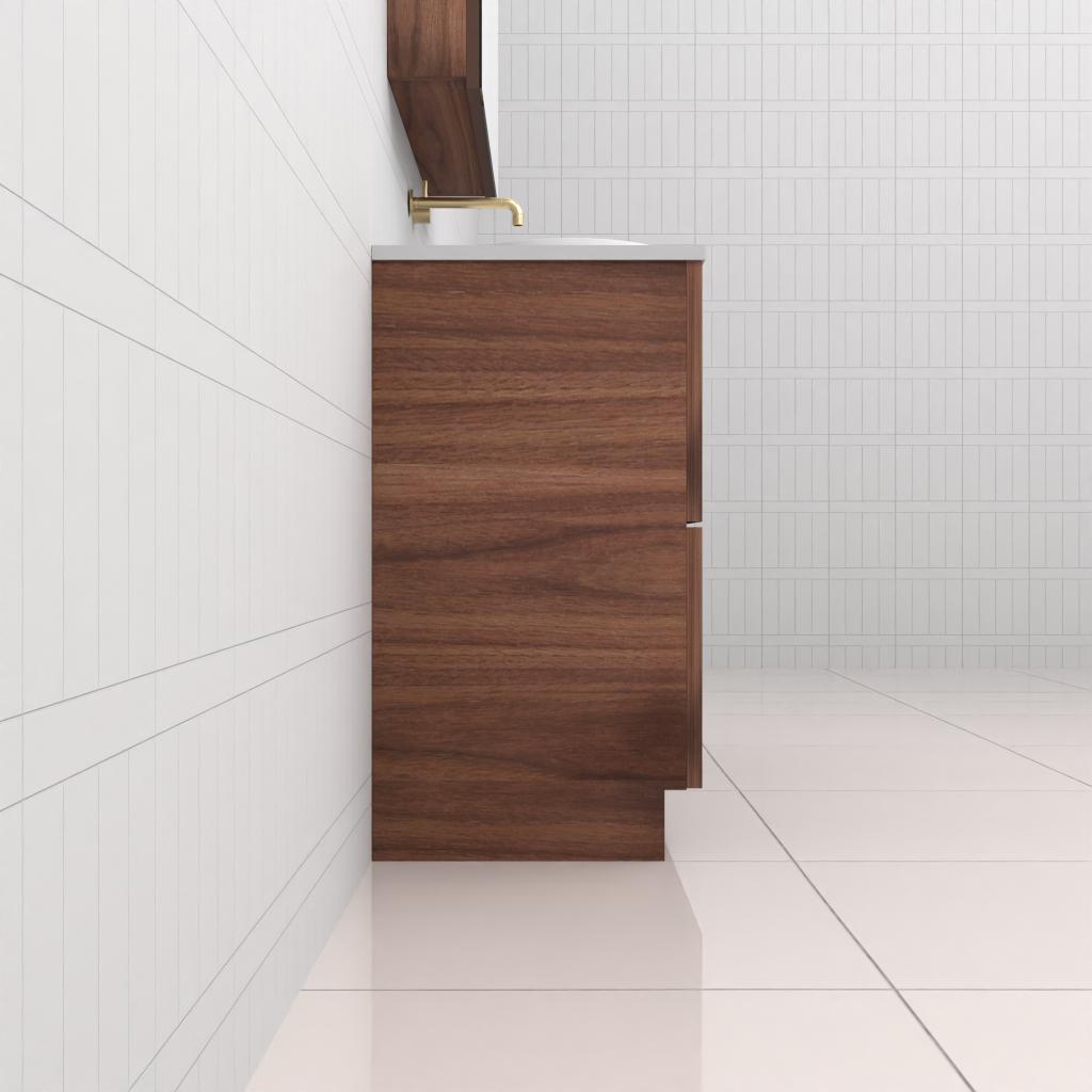 Celeste Duo - 1200mm Walnut Freestanding Vanity