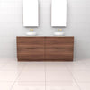 Celeste Duo - 1800mm Walnut Freestanding Vanity