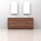 Celeste Duo - 1800mm Walnut Freestanding Vanity