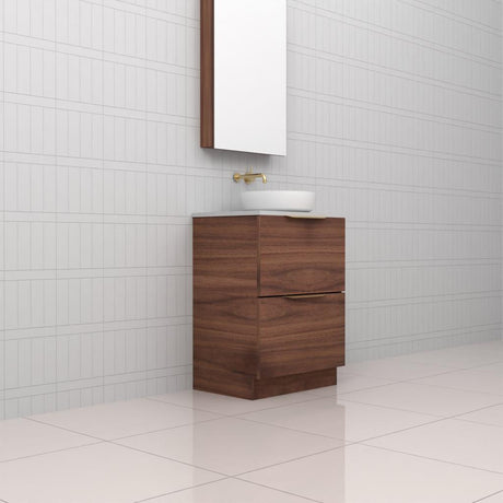 Celeste Duo - 600mm Walnut Freestanding Vanity