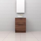 Celeste Duo - 600mm Walnut Freestanding Vanity