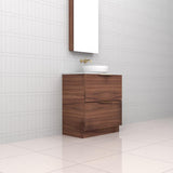 Celeste Duo - 750mm Walnut Freestanding Vanity