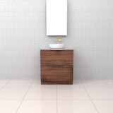 Celeste Duo - 750mm Walnut Freestanding Vanity