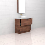 Celeste Duo - 900mm Walnut Freestanding Vanity
