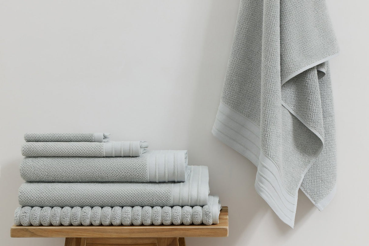 Pure Cotton Bath Towel - Jacquard, Dove