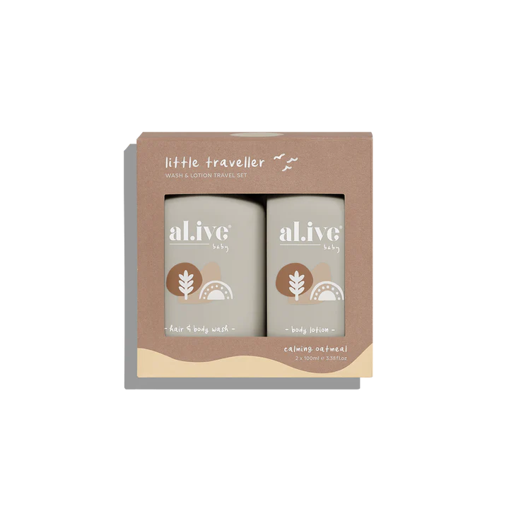 Wash & Lotion Travel Pack - Little Traveller Calming Oatmeal
