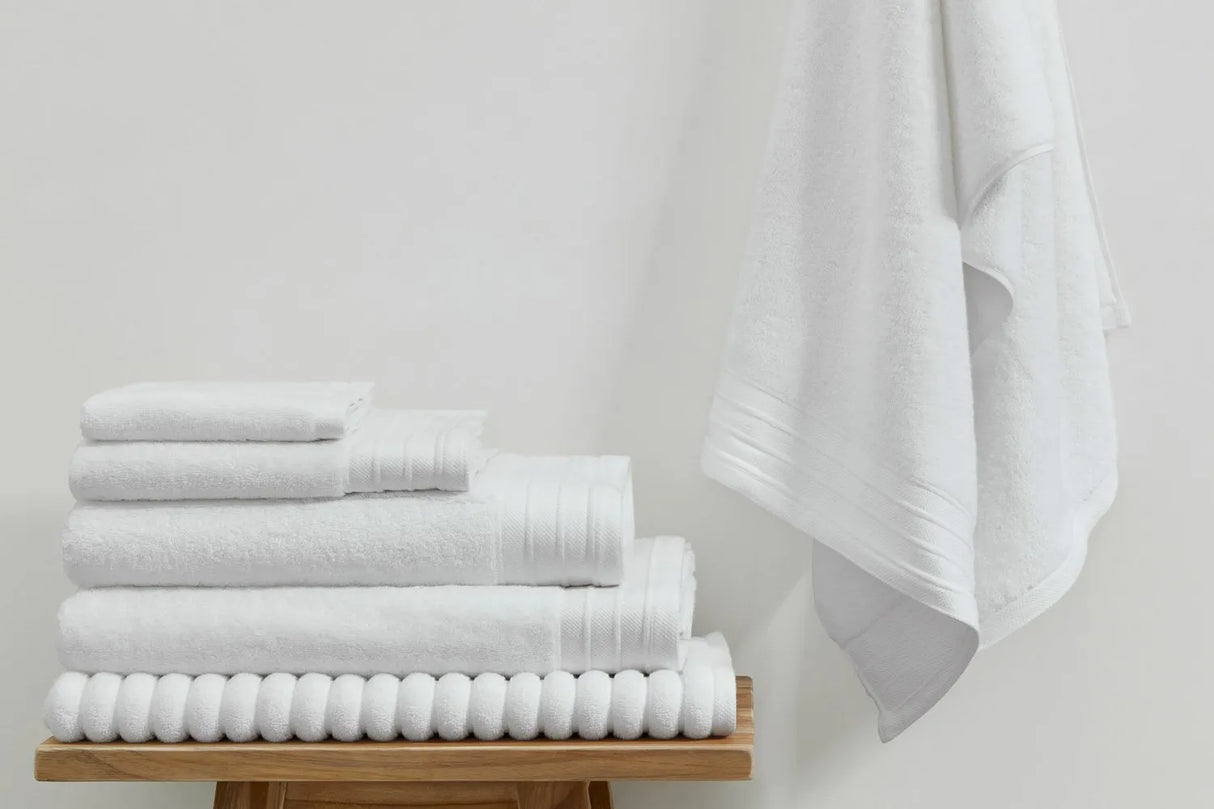 Pure Cotton Bath Towel - Luxe, White