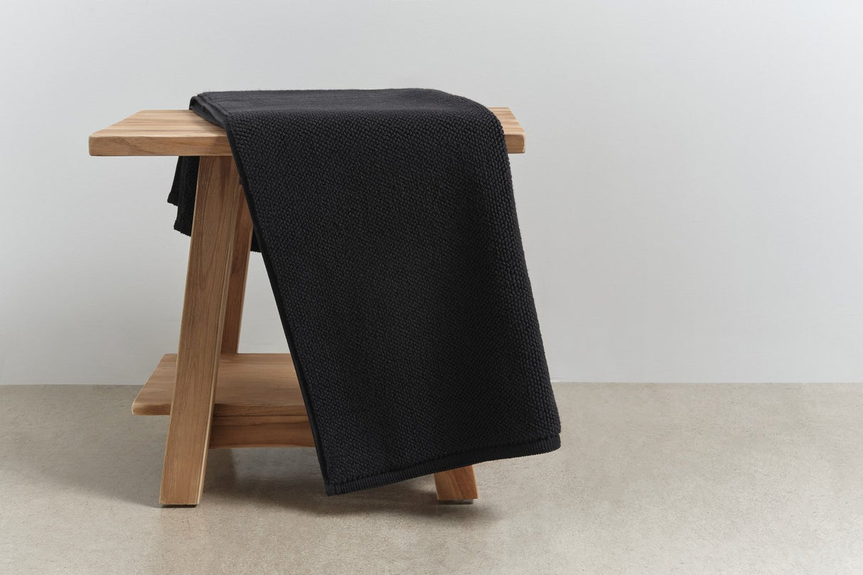 Micro Cotton Standard Bath Mat, Black