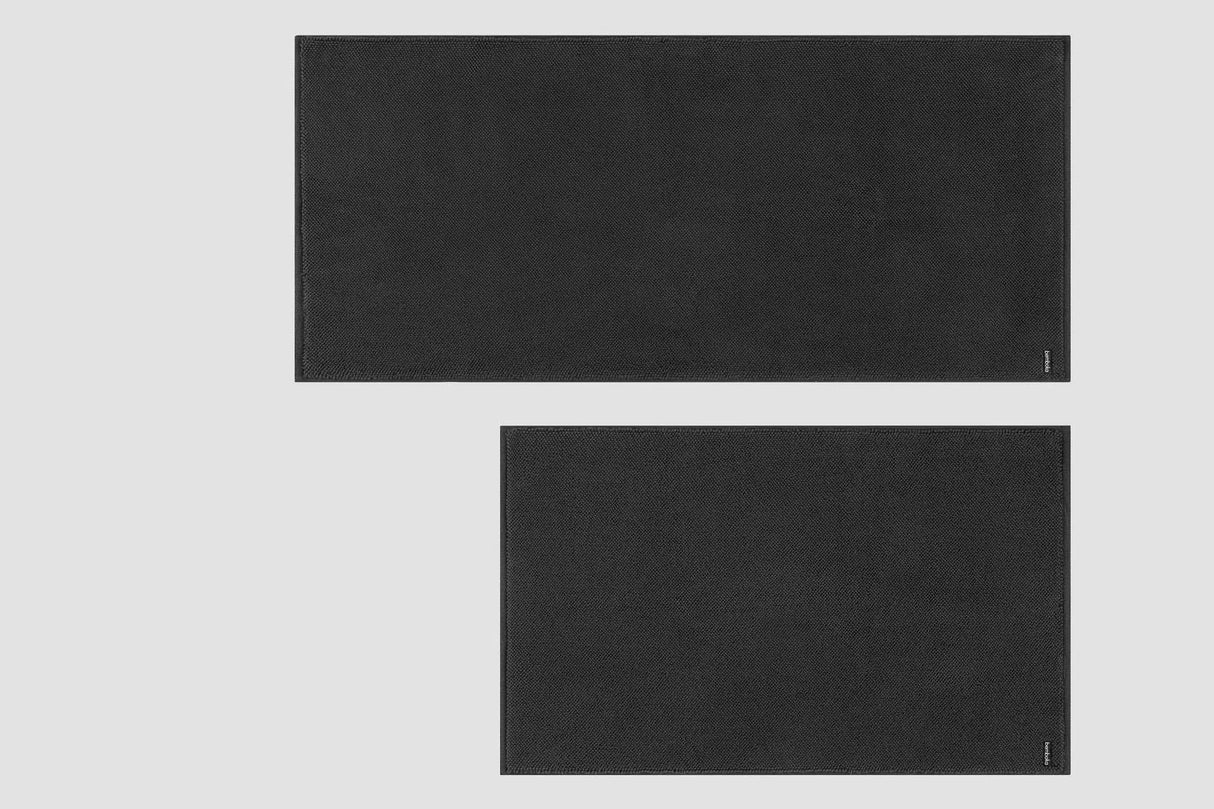 Micro Cotton Long Bath Mat, Charcoal