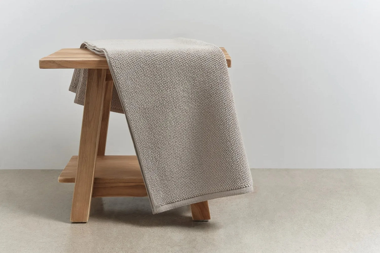 Micro Cotton Long Bath Mat, Linen