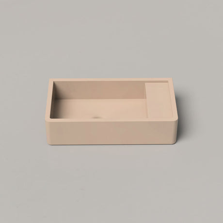 Shelf 02 Concrete Basin - Surface Mount | Tap Hole | No Overflow