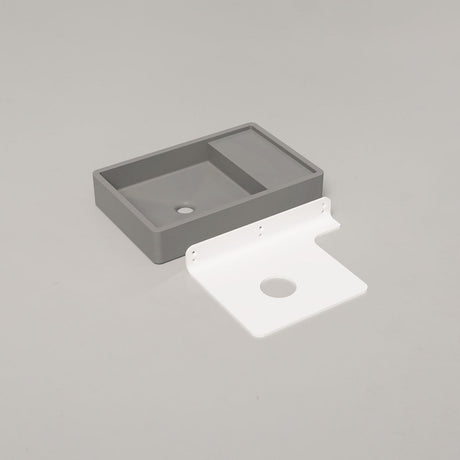 Shelf 03 Concrete Basin - Wall Mount | No Tap Hole | No Overflow