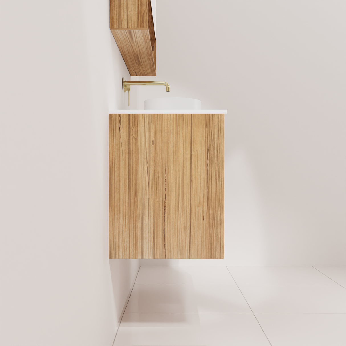 Avila - 900mm Messmate Timber Vanity