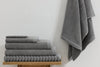 Pure Cotton Bath Towel - Rib, Grey