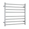Thermorail - Straight/Round 750x700x122mm 104Watts 8 Bars - Brushed
