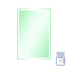 Ablaze - Sierra Rectangle Polished Edge Mirror with Sandblasted Border - 1200x800mm with Hangers