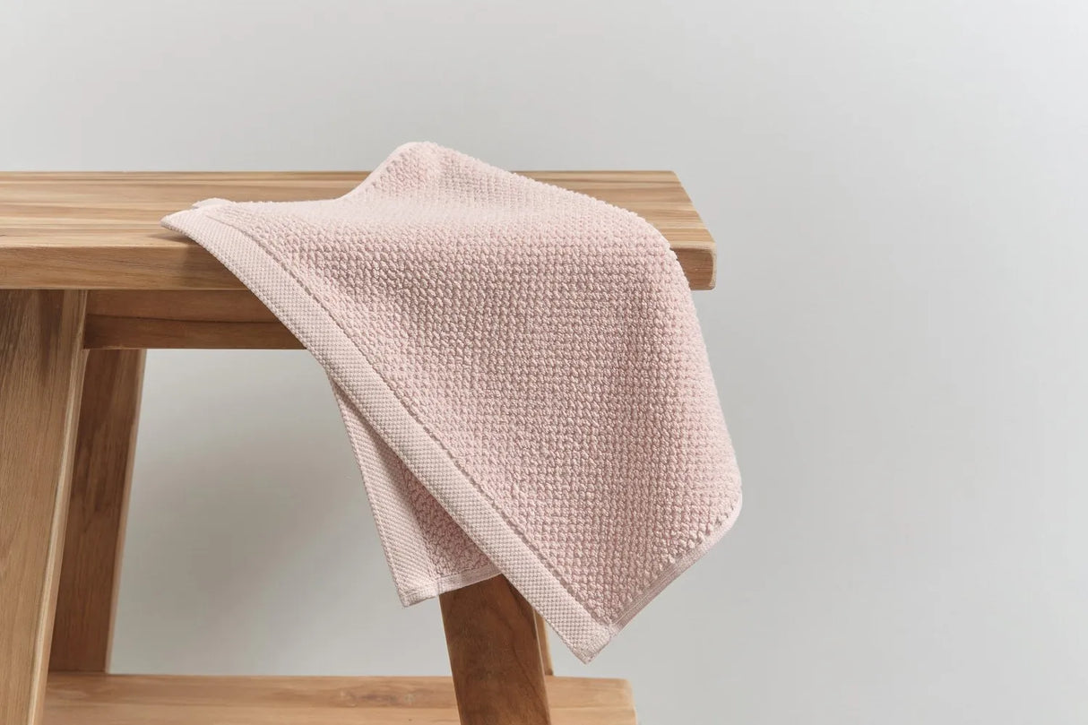 Pure Cotton Face Washer - Jacquard, Blush