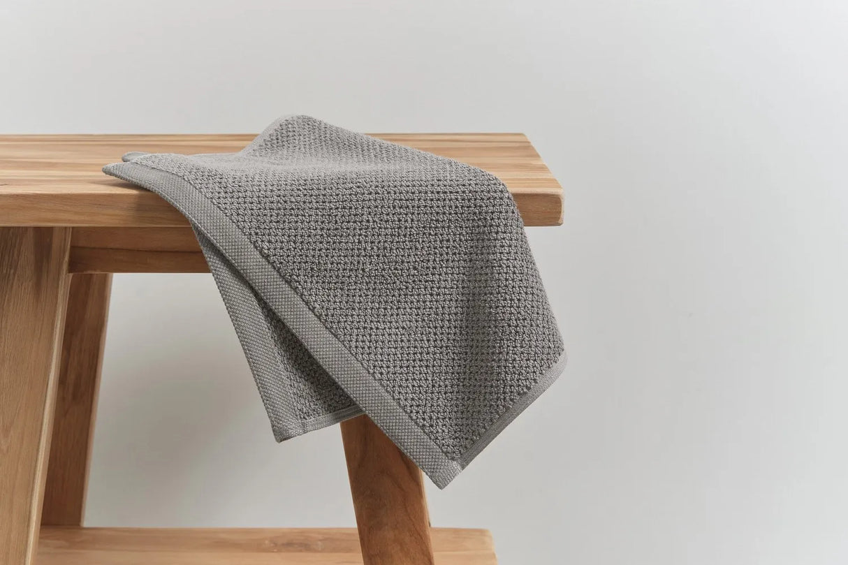 Pure Cotton Face Washer - Jacquard, Grey